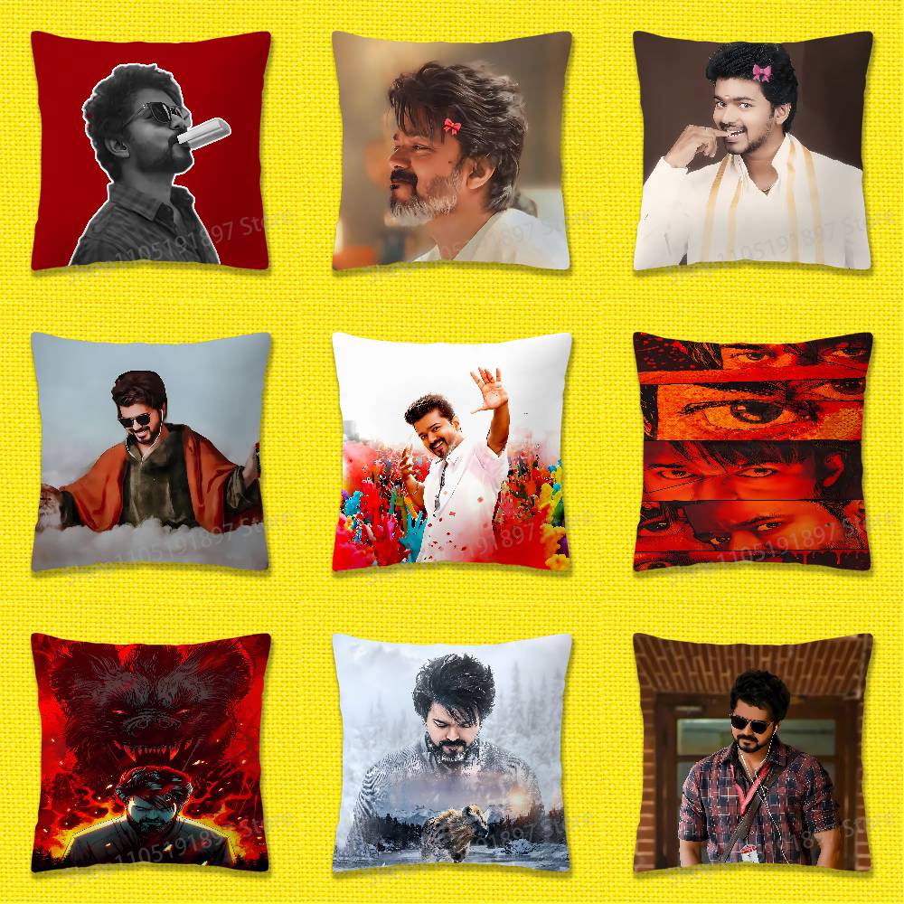 Home Textiles India - T-Thalapathy V-Vijay India Throw Pillow Case