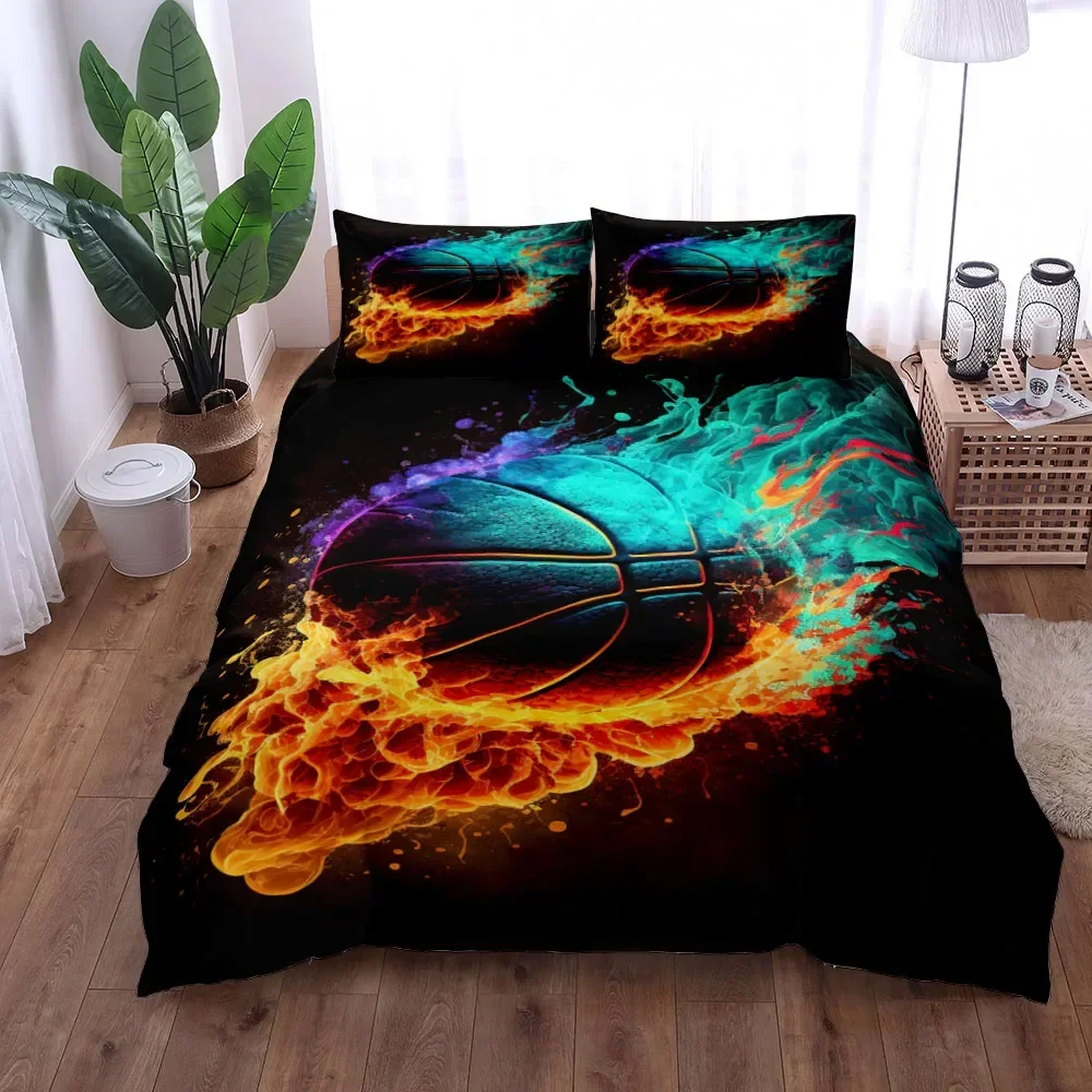 Home Textiles Uk - Fantastic 3D Print Basketball Duvet Cover