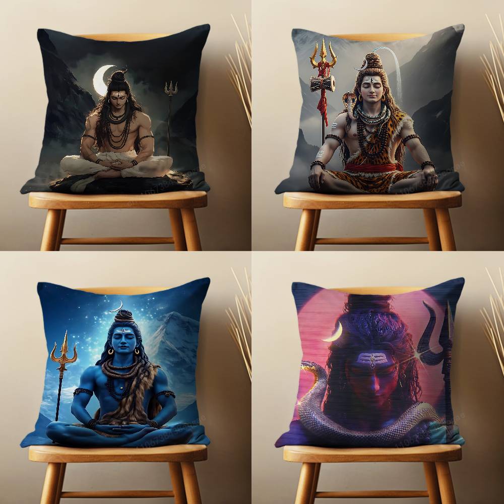 Home Textiles India - India Art Lord Shivasjpg Pillow Case