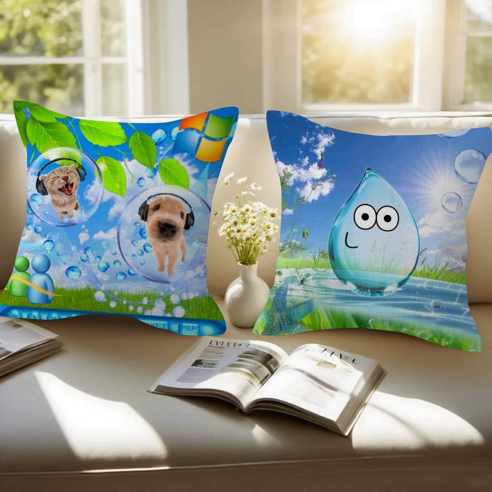 Frutiger Aero Art cushion  Pil - đánh giá và giá Home Art Textiles