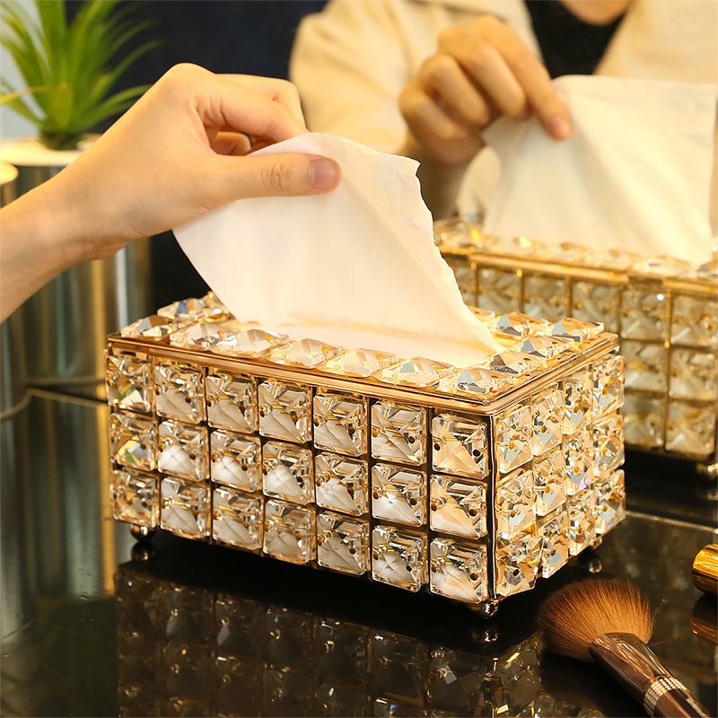 Crystal Glass Tissue Box Cover - đánh giá và giá Home Textiles Towel
