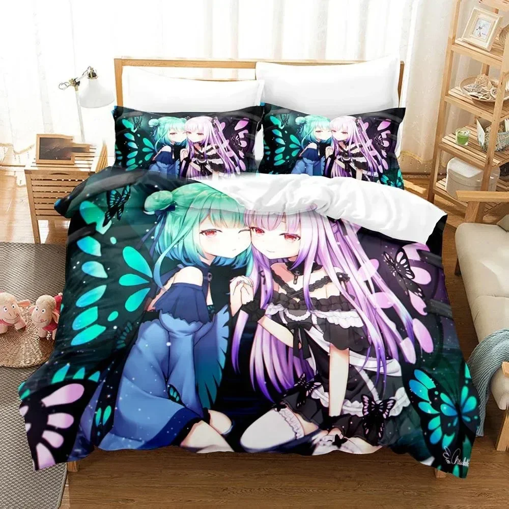 3D Uruha Rushia Anime Hololive - đánh giá và giá Linen Duvet Cover