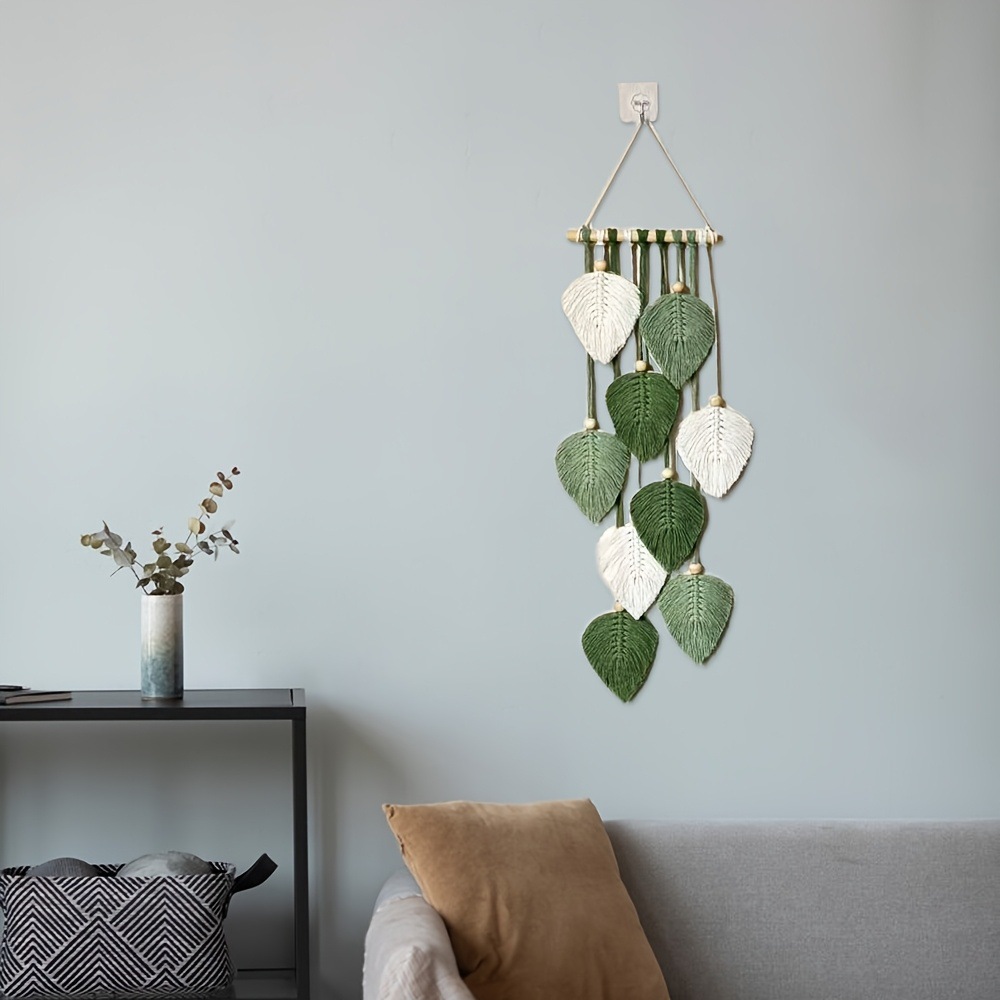 Handwoven Leaf Wall Hanging Ta - đánh giá và giá Home Art Textiles