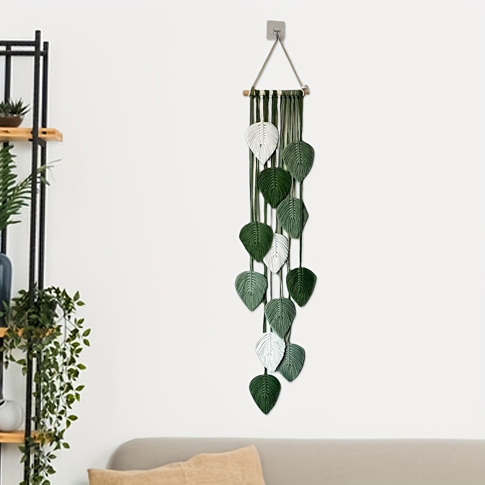 Handwoven Leaf Wall Hanging Ta - đánh giá và giá Home Art Textiles