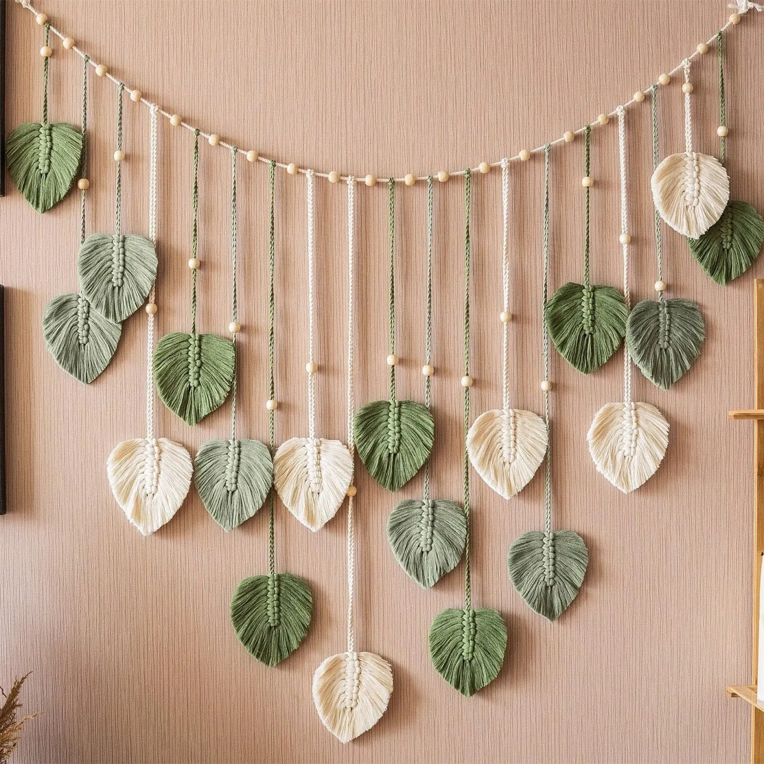 1 Pc Green Leaves Garland, Mac - đánh giá và giá Home Art Textiles