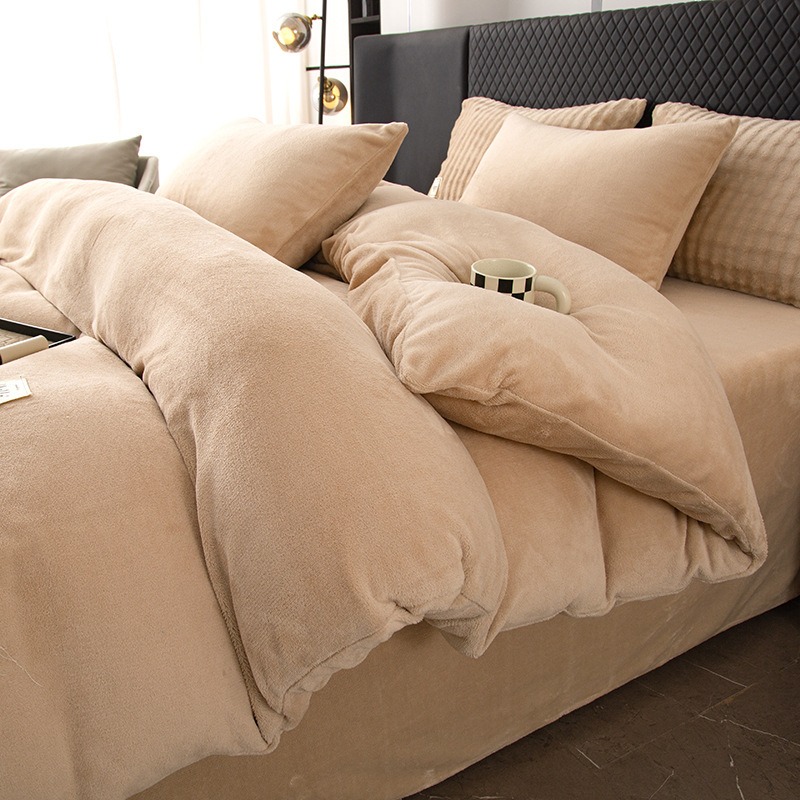 Thickened Milk Velvet Four-Pie - đánh giá và giá Linen Duvet Cover