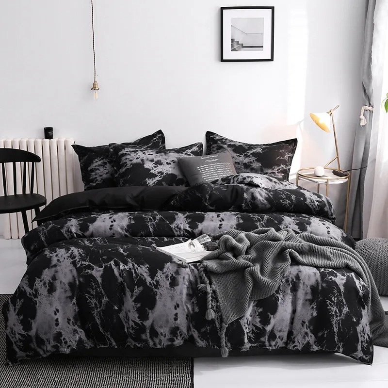 Luxury Black Bedding Comforter - đánh giá và giá Linen Duvet Cover